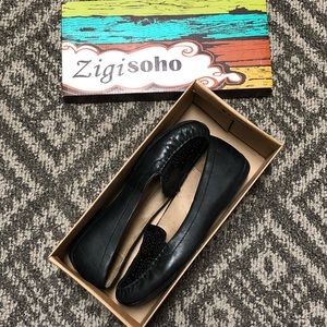 Zigi Soho Black Leather Loafers